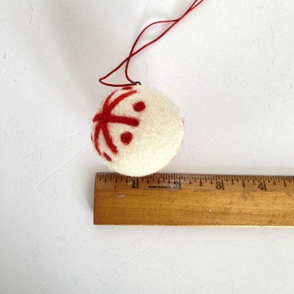 Felt Snowman Christmas Tree Mittens Boot Ball Ornaments Set Of 5 - Picture 10 of 14